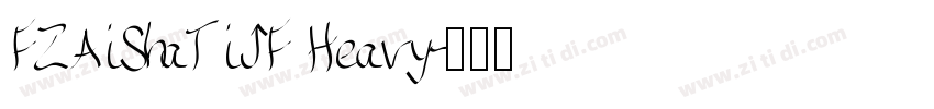 FZAiShaTiJF Heavy字体转换